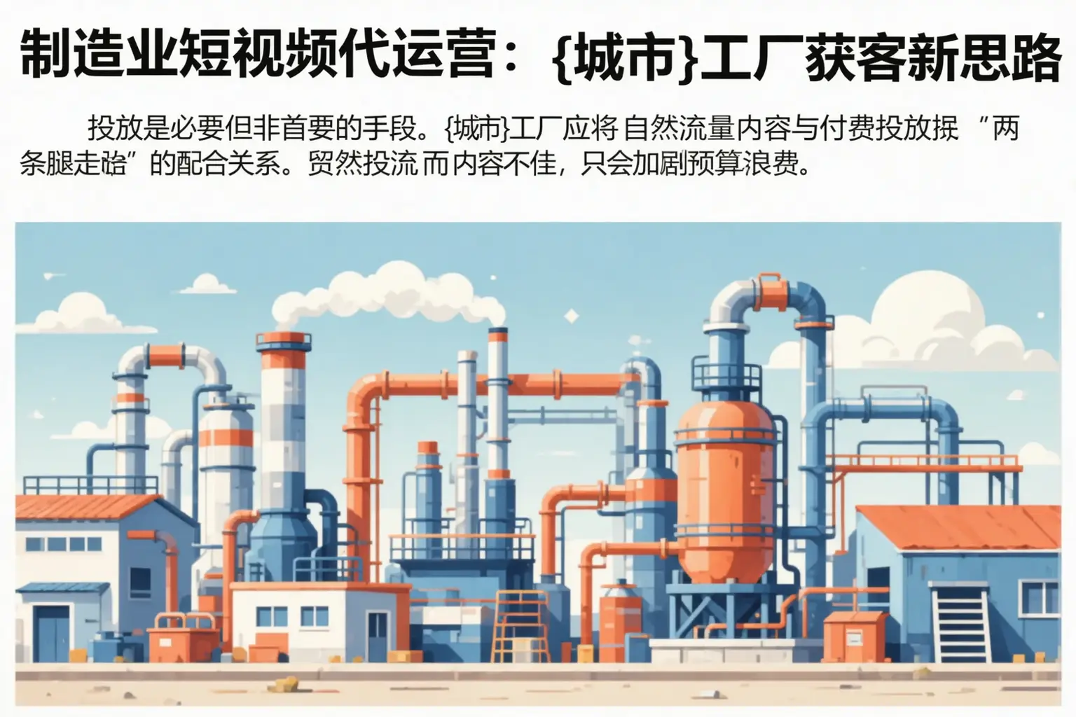 制造业短视频代运营：哈密工厂获客新思路