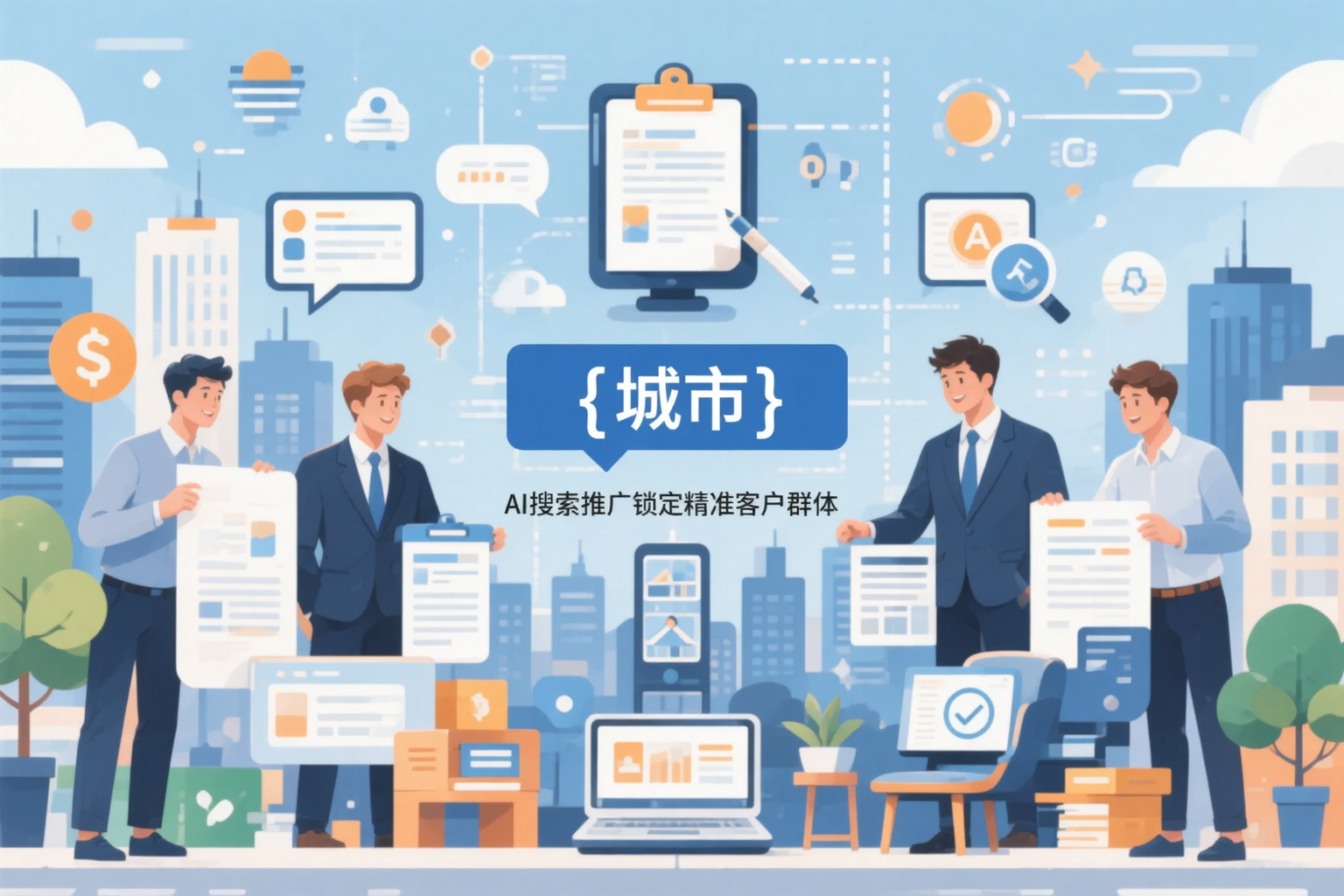 哈密公司如何用AI搜索推广锁定精准客户群体