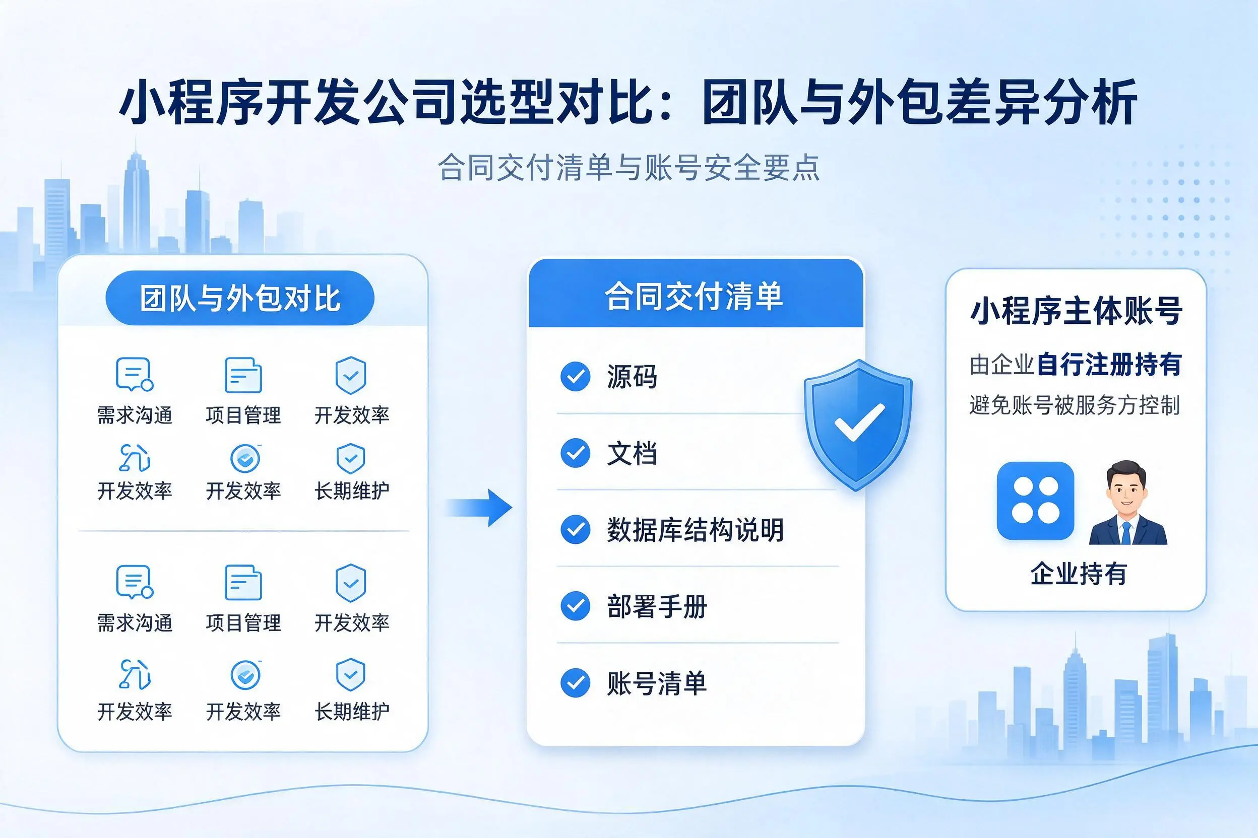 哈密小程序开发公司选型对比：团队与外包差异分析
