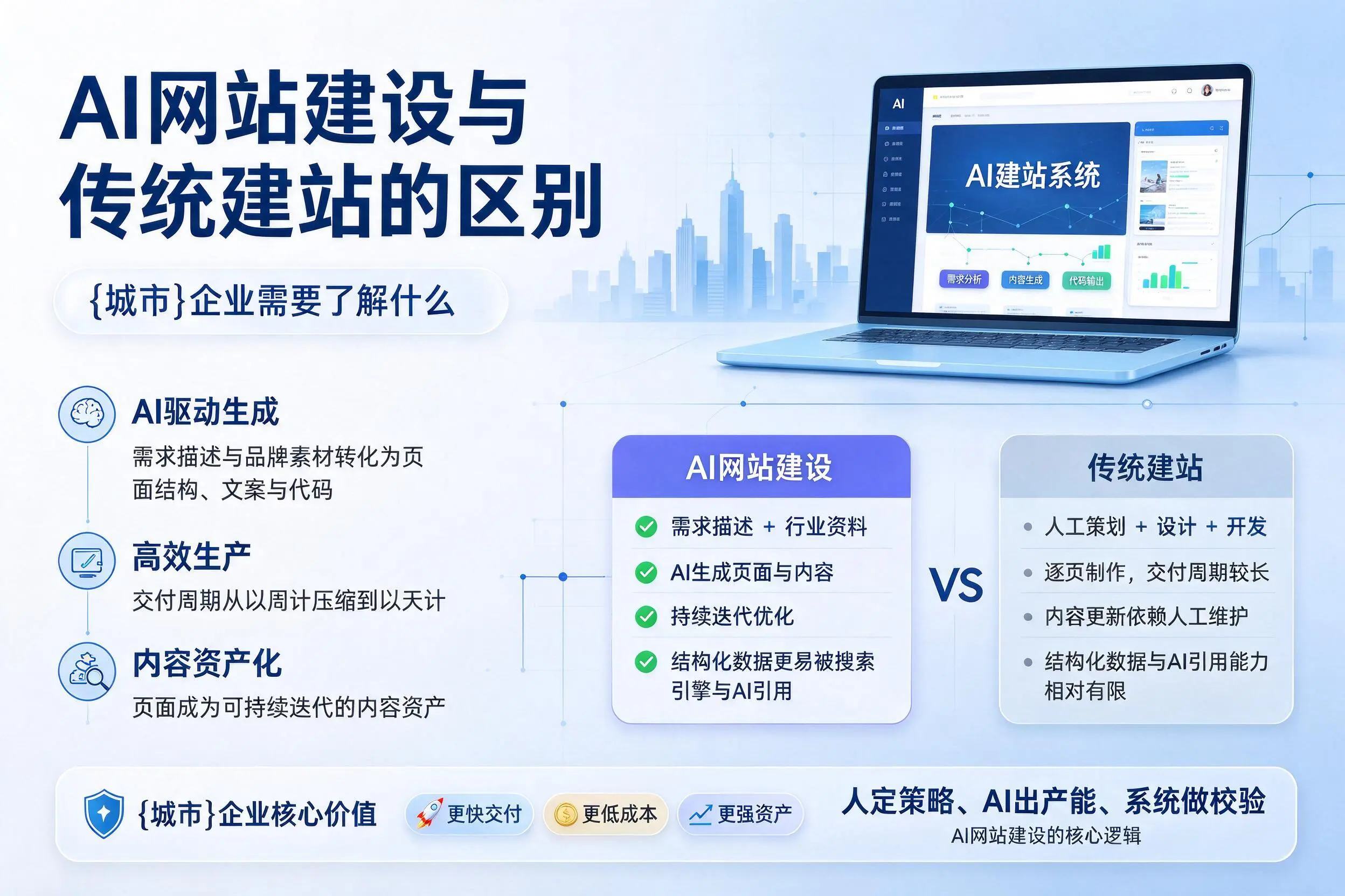 AI网站建设与传统建站的区别，哈密企业需要了解什么