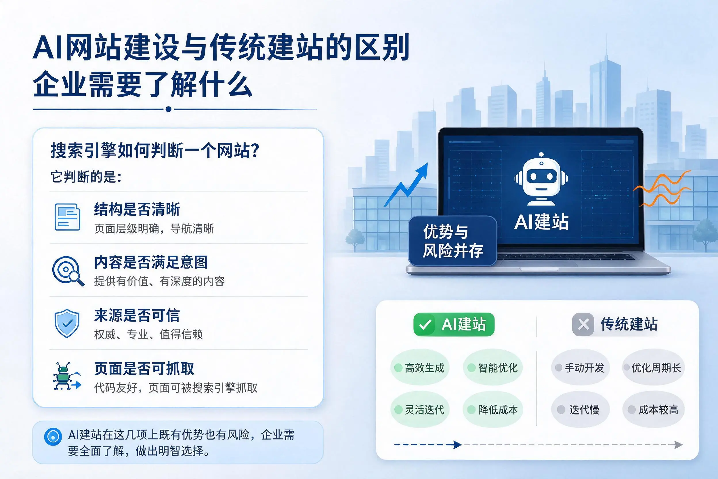 AI网站建设与传统建站的区别，哈密企业需要了解什么