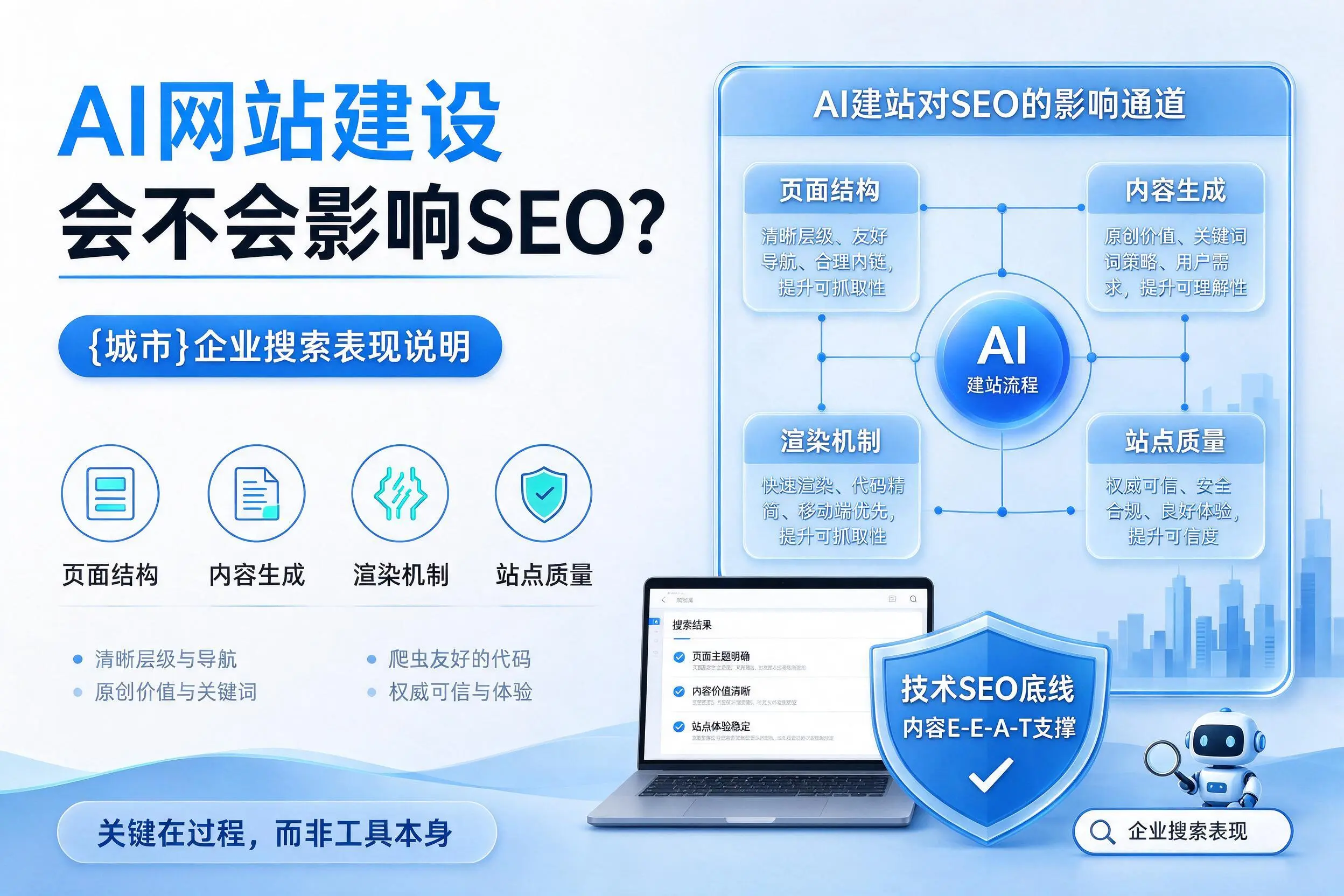 AI网站建设会不会影响SEO？哈密企业搜索表现说明