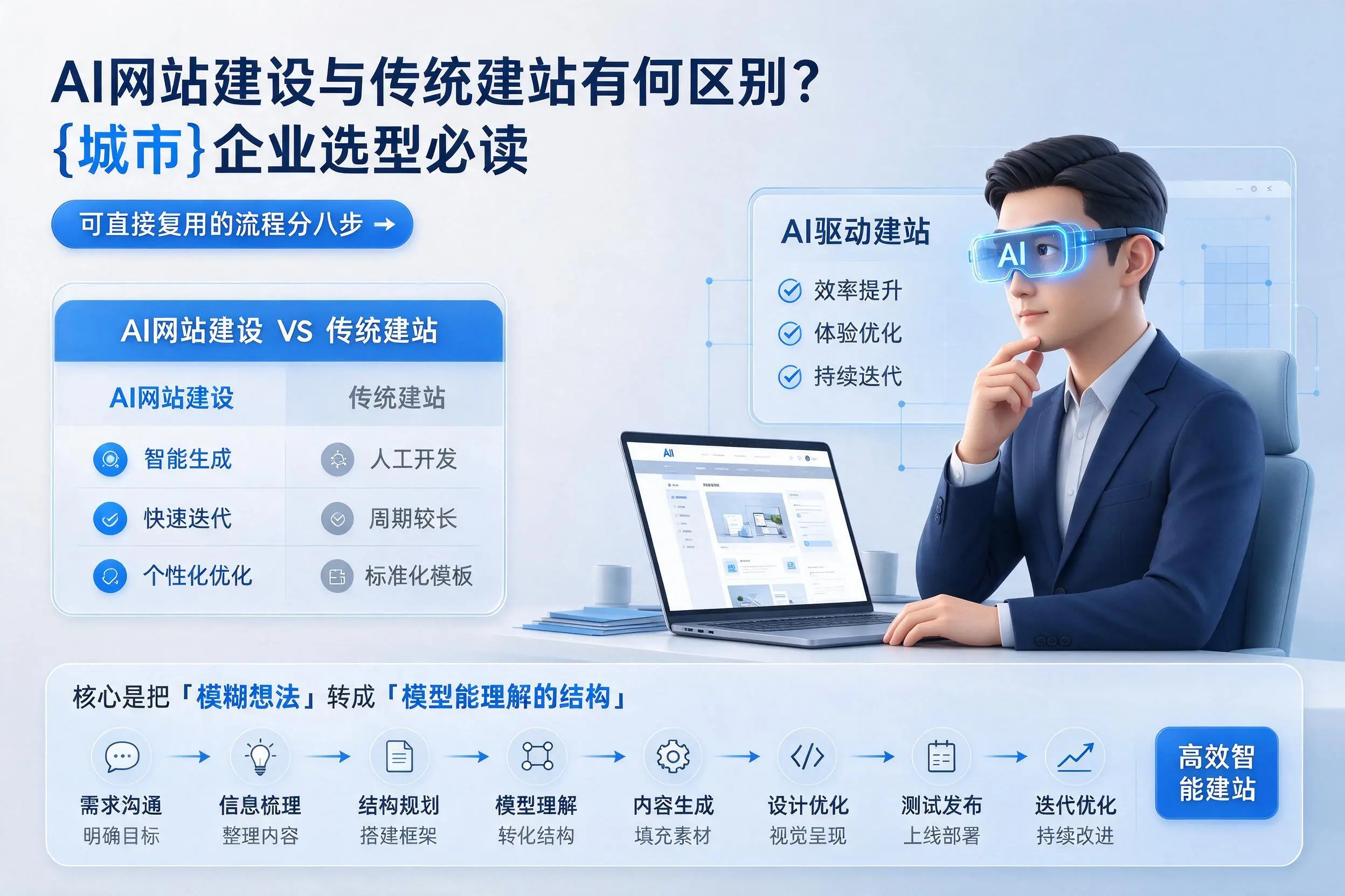 AI网站建设与传统建站有何区别？哈密企业选型必读