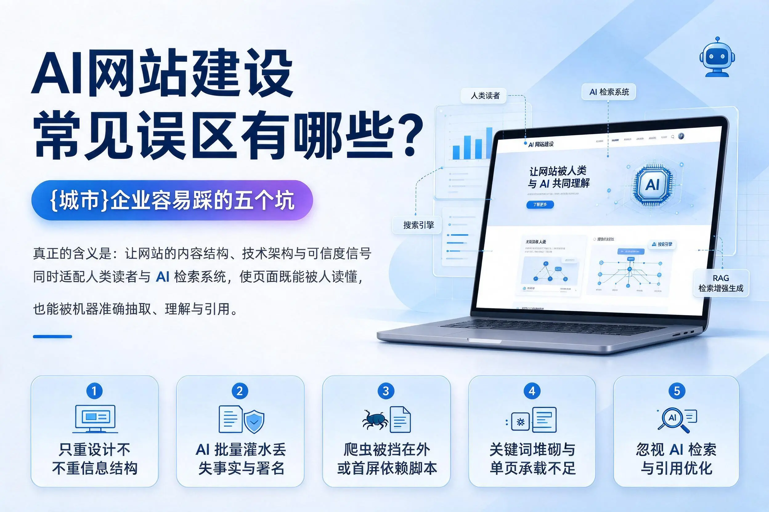AI网站建设常见误区有哪些？哈密企业容易踩的五个坑