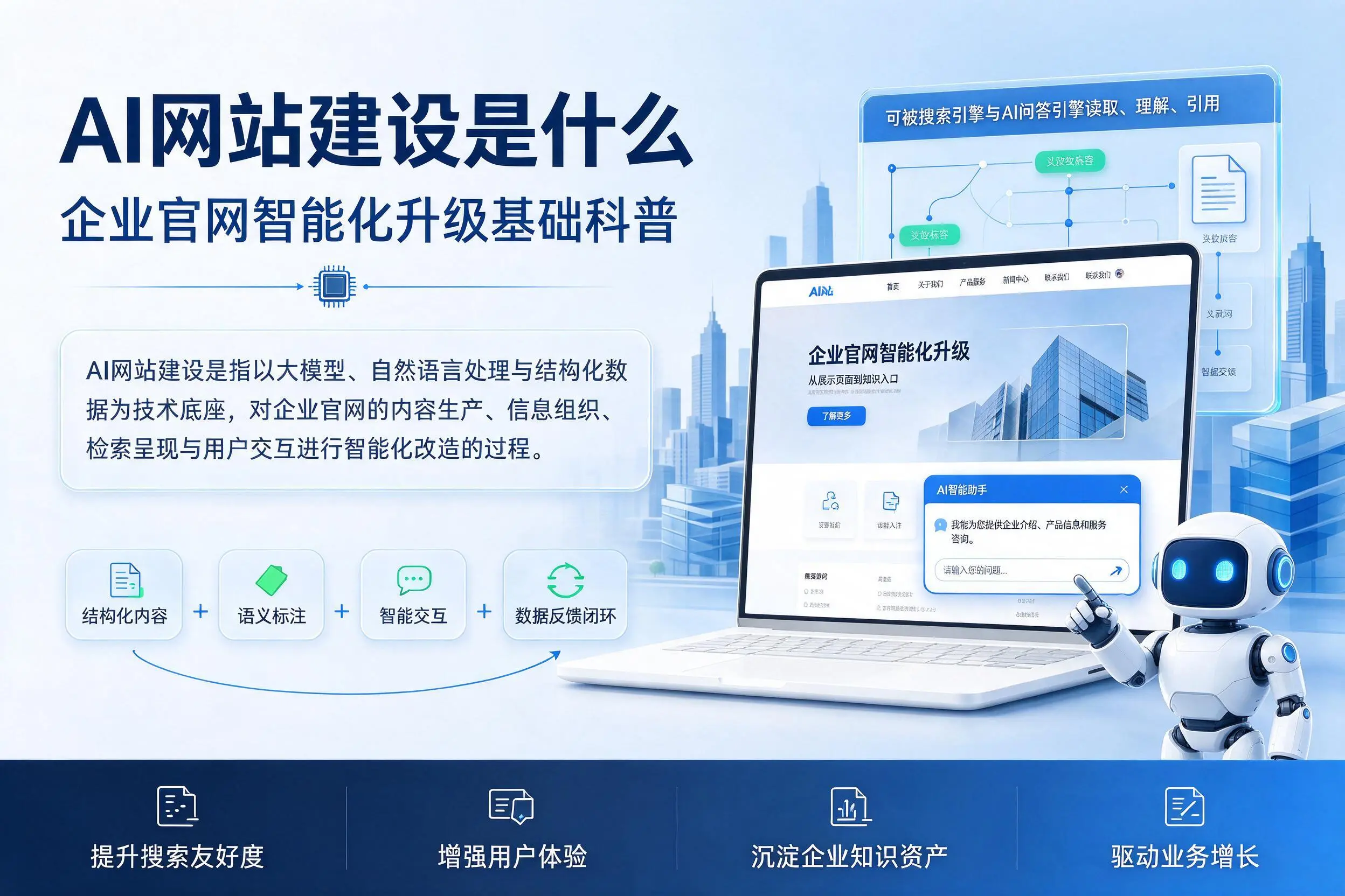 AI网站建设是什么:哈密企业官网智能化升级基础科普