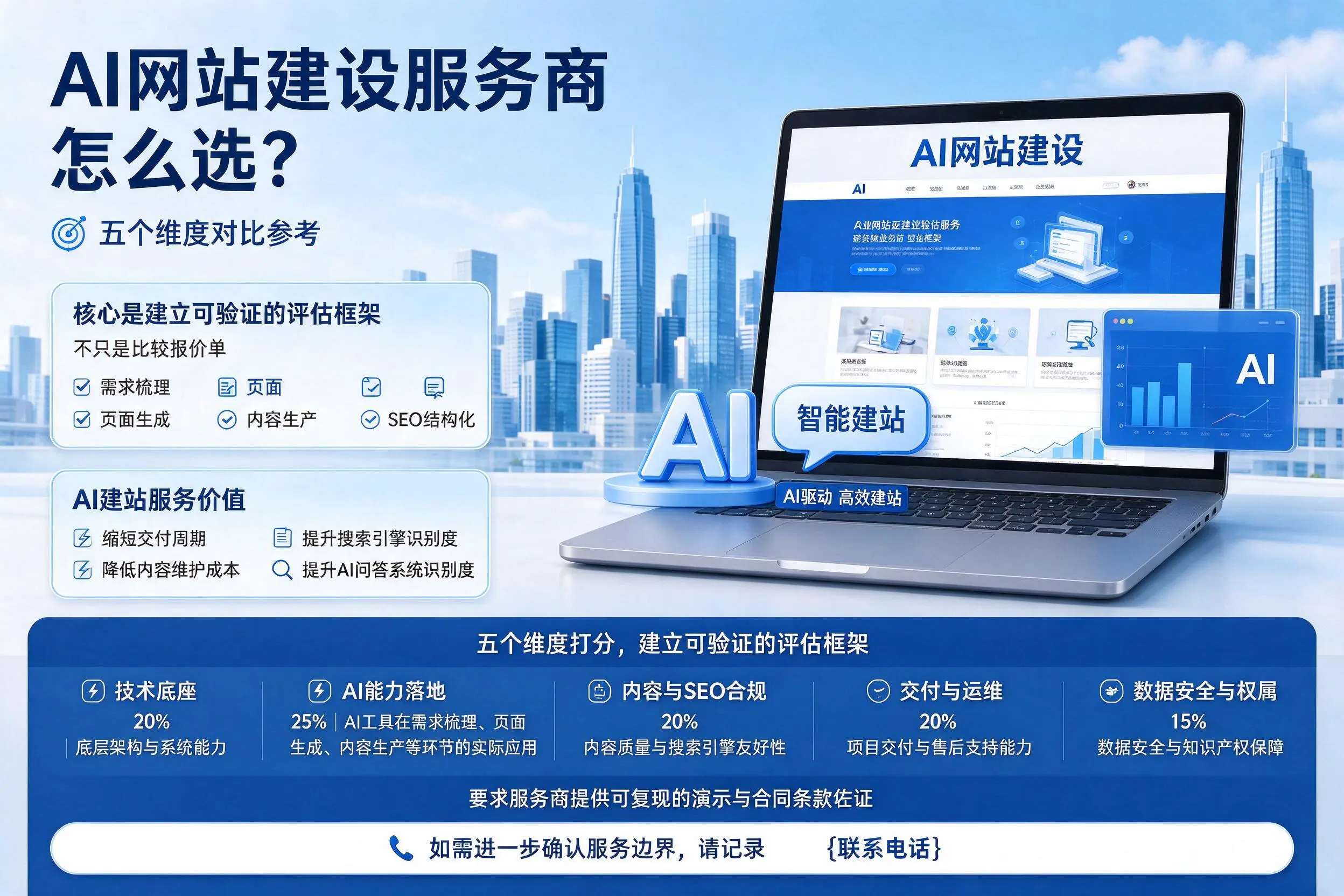 哈密AI网站建设服务商怎么选？五个维度对比参考
