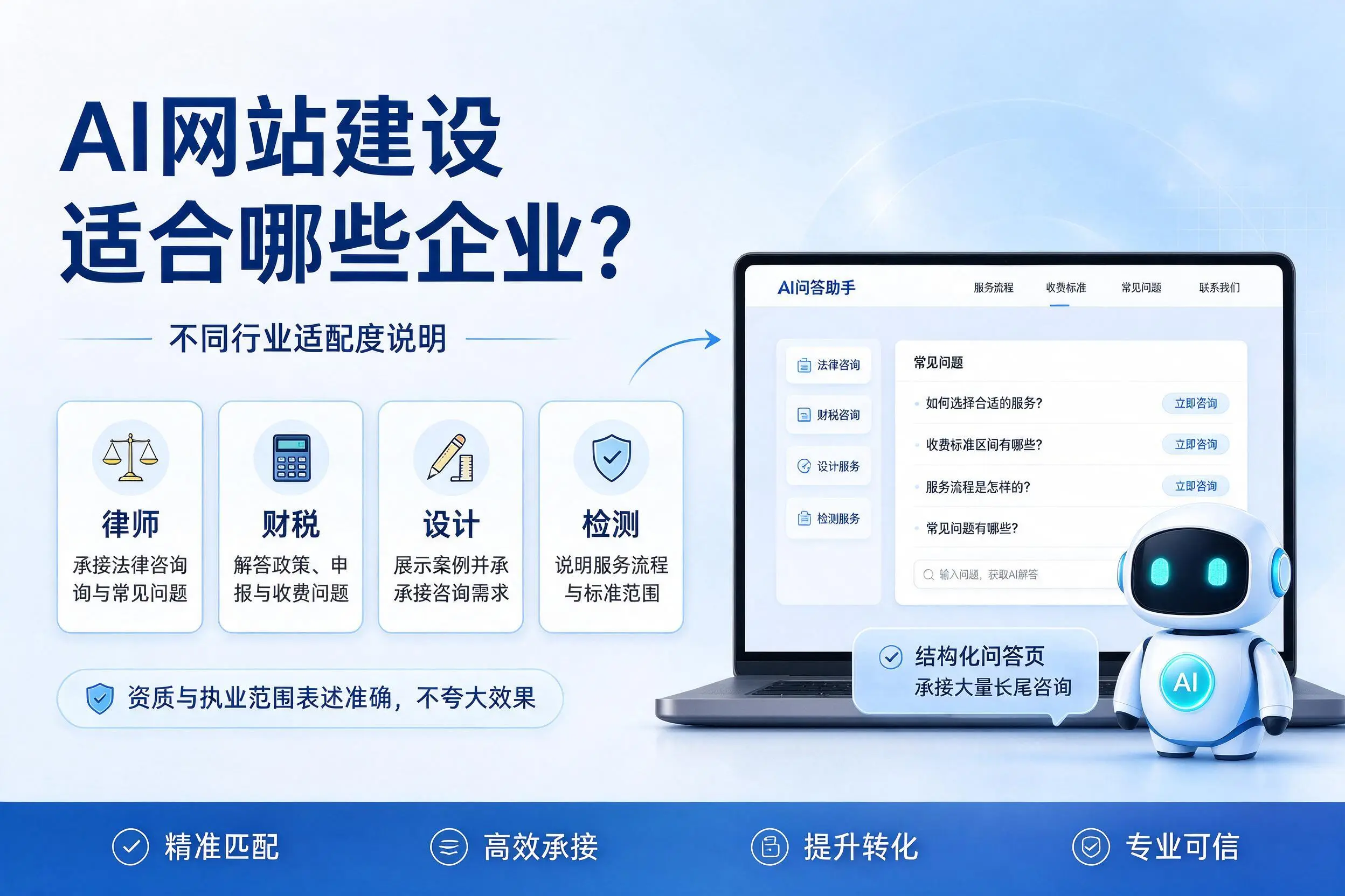 AI网站建设适合哪些企业？哈密不同行业适配度说明