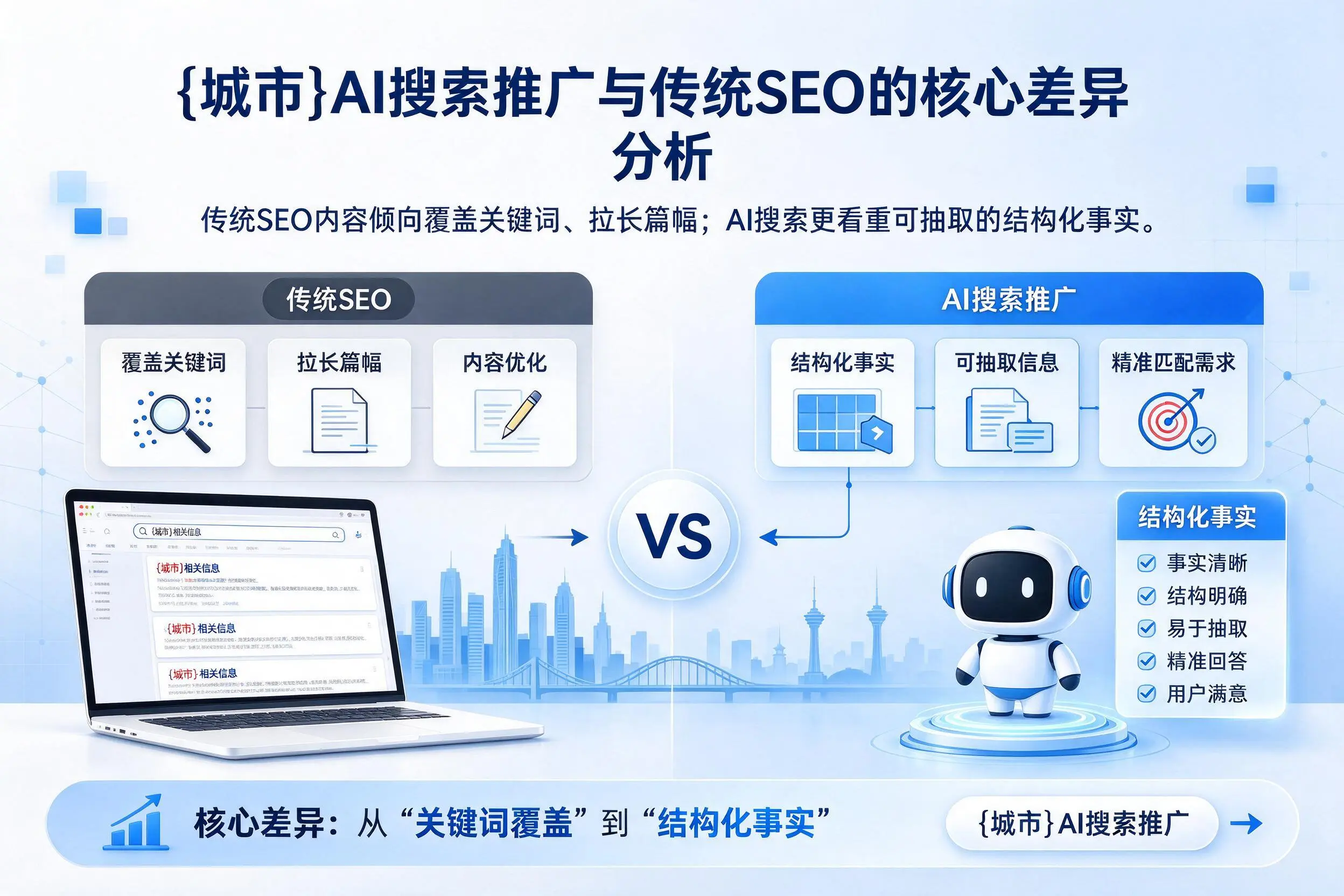 哈密AI搜索推广与传统SEO的核心差异分析